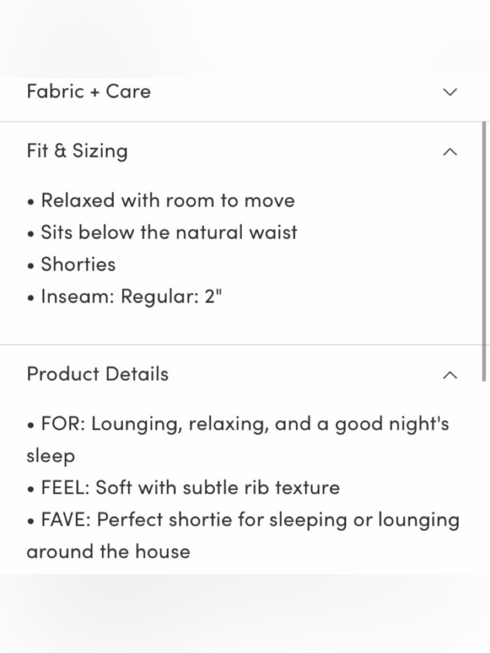 NWT Athleta well rested ribbed sleep short - Picture 4 of 6